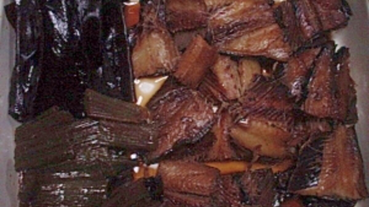 身欠きにしんと昆布とフキの煮物 レシピ 作り方 By デブネコたん W ノ 楽天レシピ